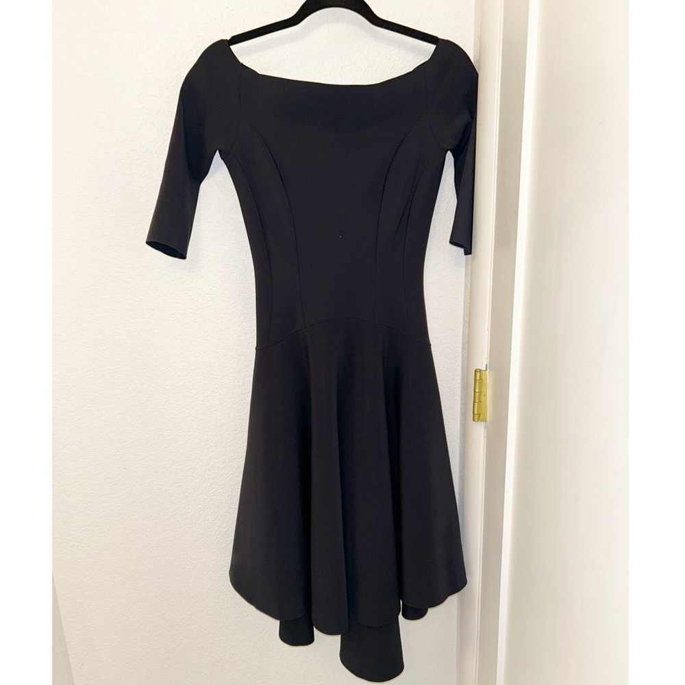 CHIARA BONI Off the shoulder High Low Hemline elbow bracelet sleeve SZ: 4 (40)